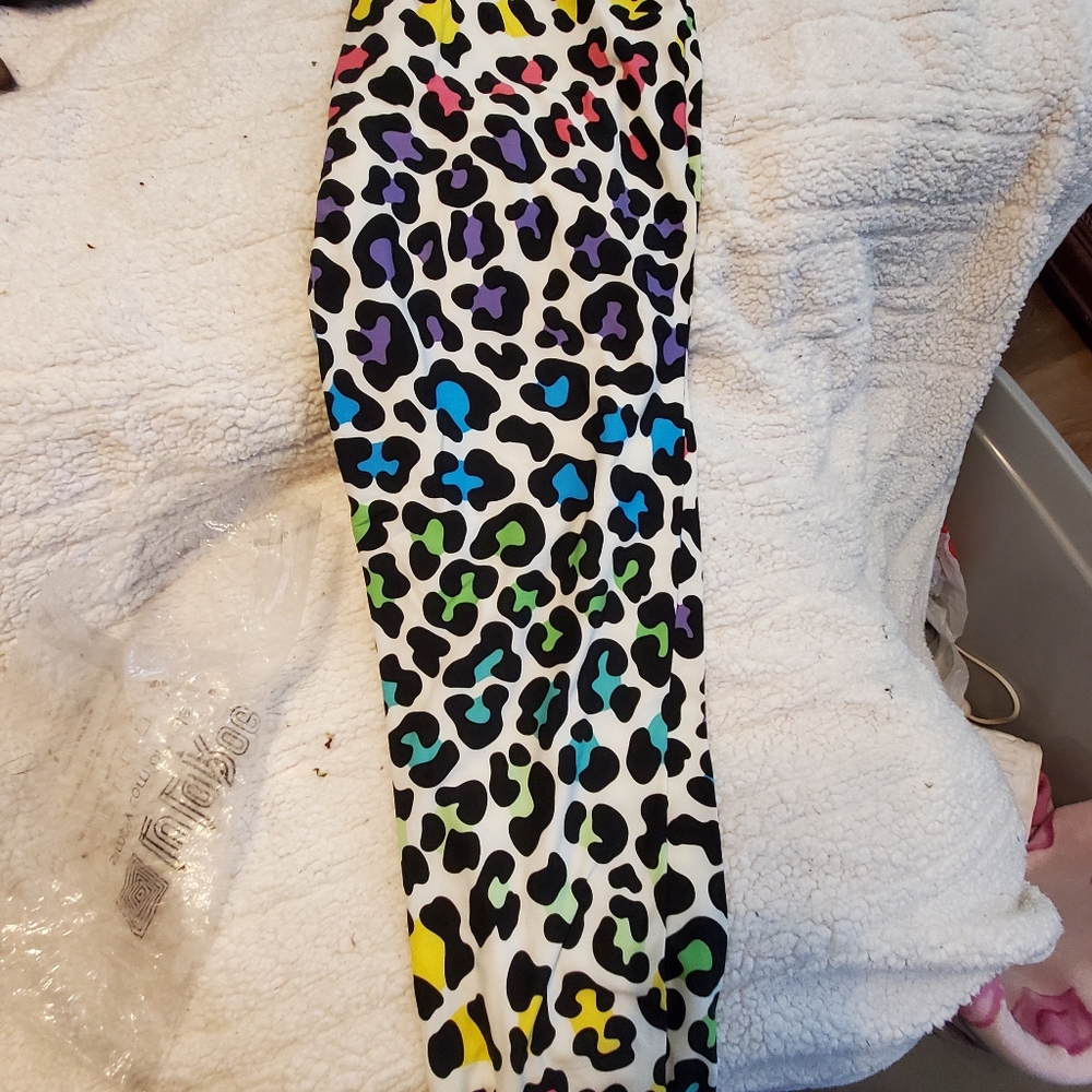LuLaRoe Women's Leggings with Colorful Leopard Print